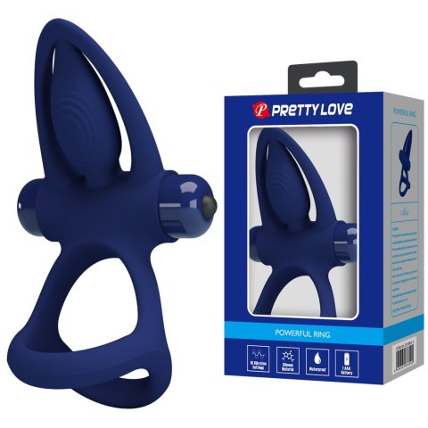 Pierścień wibrujący silikonowy Pretty Love delfin 10 trybów