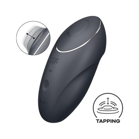 Stymulator łechtaczki Satisfyer Tap Climax 1 szary stukający