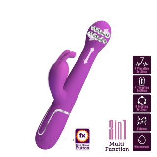 Wibrator króliczek pchający rotacyjny Pretty Love Dejon fioletowy 7 wibracj