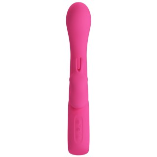 Wibrator króliczek silikonowy Pretty Love Novak srebrny USB 12 trybów