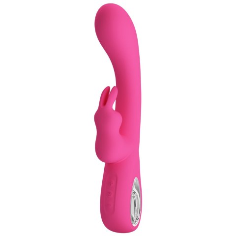Wibrator króliczek silikonowy Pretty Love Novak srebrny USB 12 trybów