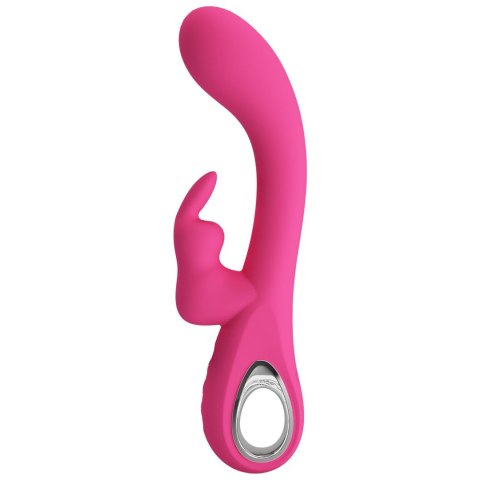 Wibrator króliczek silikonowy Pretty Love Novak srebrny USB 12 trybów