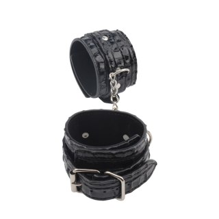 Kajdanki regulowane Behave PU czarne 30.5 cm