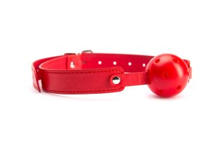 Knebel kulowy Argus czerwony oddychający 4 cm