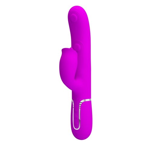 Wibrator króliczek Pretty Love Gigi fioletowy z lizaniem USB
