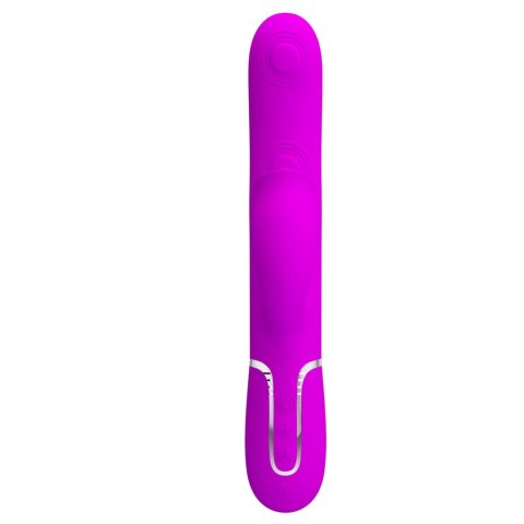 Wibrator króliczek Pretty Love Gigi fioletowy z lizaniem USB