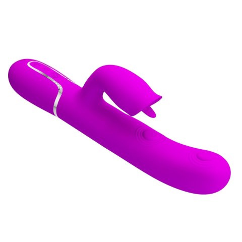 Wibrator króliczek Pretty Love Gigi fioletowy z lizaniem USB