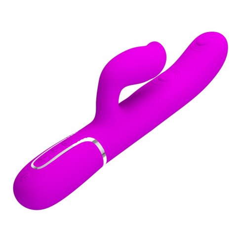Wibrator króliczek Pretty Love Gigi fioletowy z lizaniem USB