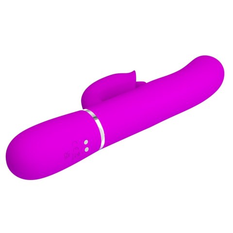 Wibrator króliczek Pretty Love Gigi fioletowy z lizaniem USB