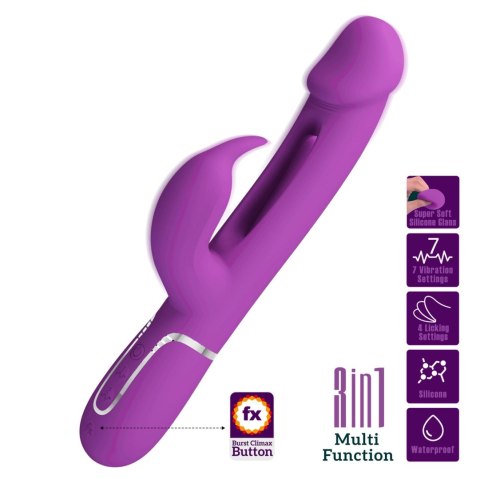 Wibrator króliczek Pretty Love Kampas fioletowy liżący