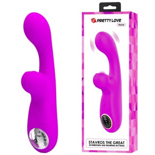 Wibrator króliczek Pretty Love Skylar fioletowy silikonowy USB