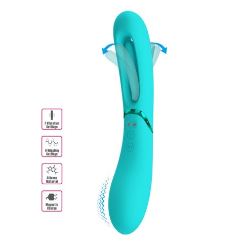 Wibrator punktu G silikonowy Romance Lexie 7 wibracji 4 kołysania USB