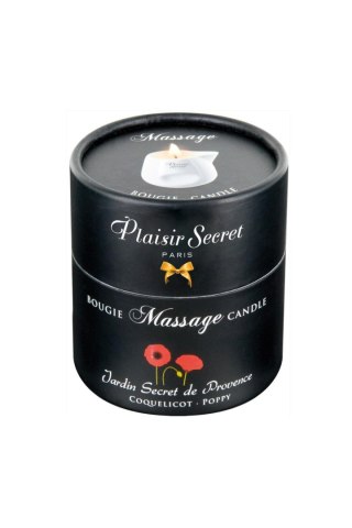 Świeca do masażu kwiat maku Plaisir Secret 80ml