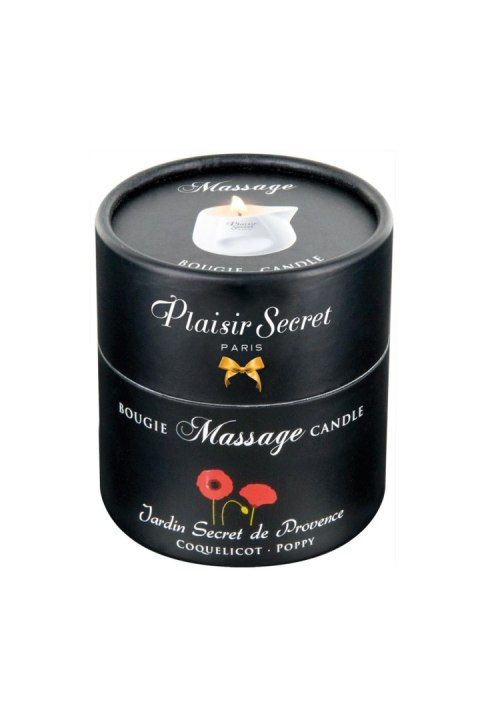 Świeca do masażu kwiat maku Plaisir Secret 80ml
