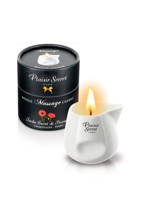 Świeca do masażu kwiat maku Plaisir Secret 80ml