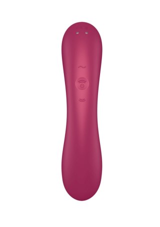 Wibrator silikonowy Satisfyer Curvy Trinity 1 czerwony USB