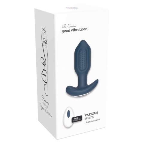 Wibrujący silikonowy korek analny Victoria z pilotem USB