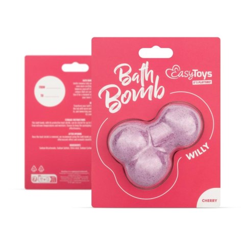 Bomba kąpielowa Willy wiśniowa EasyToys