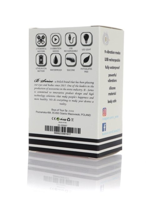Masażer na palce silikonowy B Series Magic USB 9 funkcji