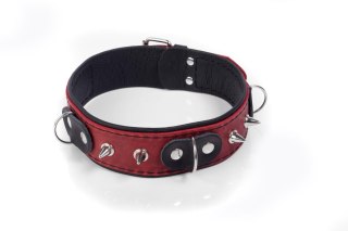 Obroża skórzana Crazy Horse Whips Collection czerwona Small
