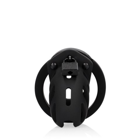 Pas cnoty silikonowy ManCage Model 23 czarny 6,5 cm