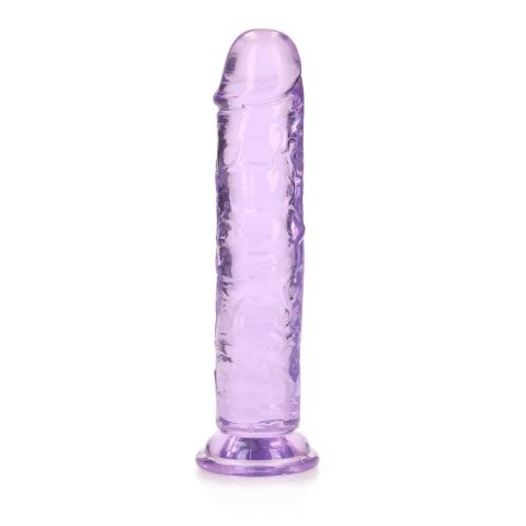 Przezroczyste realistyczne dildo z przyssawką RealRock 18 cm