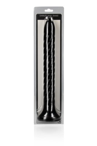 Wąż analny spiralny Ouch! 30 cm czarny