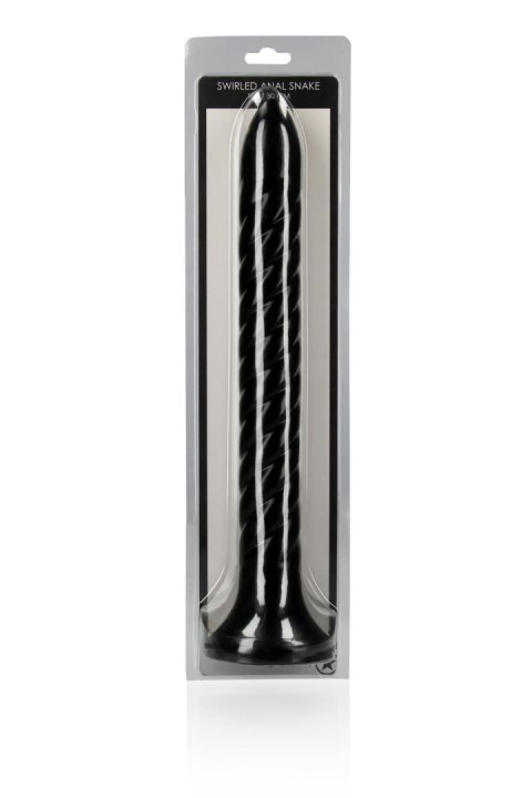 Wąż analny spiralny Ouch! 30 cm czarny
