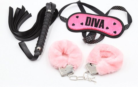 Zestaw bondage Fetish Fever 3 elementy różowo czarny