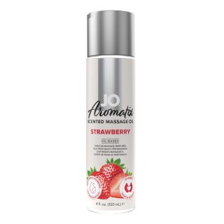 Olej do masażu JO Aromatix truskawkowy 120 ml