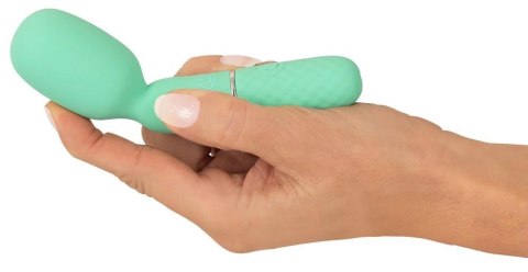 Wibrator mini Cuties zielony silikonowy USB 13 cm