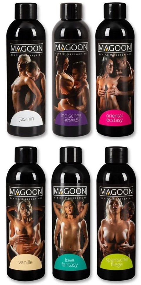 Zestaw 6 olejków do masażu Magoon 200 ml
