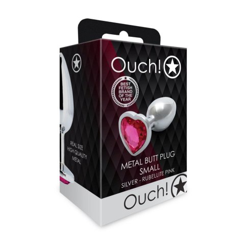 Korek analny Heart Gem Ouch mały 6 cm