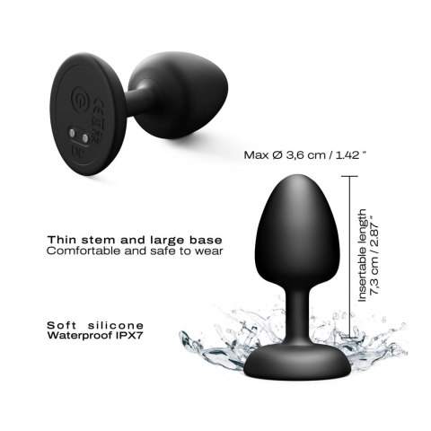 Korek analny silikonowy Dorcel Geisha Plug Infinite M z pilotem 7 3 cm