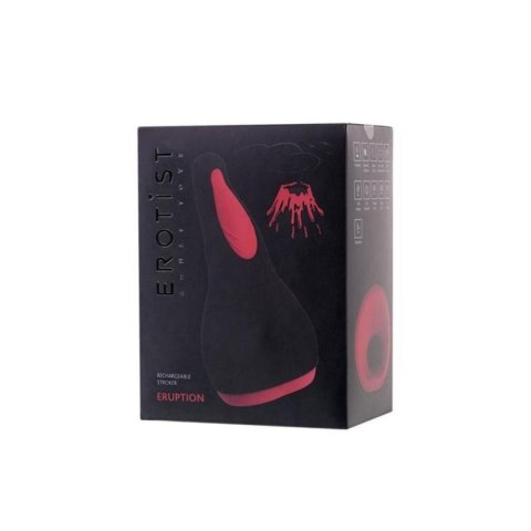 Masturbator silikonowy Erotist Eruption czarny 18,5 cm