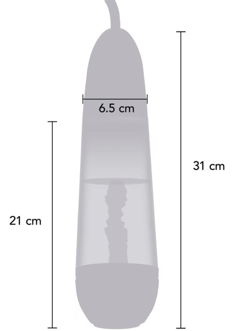 Pompka do penisa Fusion X z powiększającym rękawem 30,5 cm