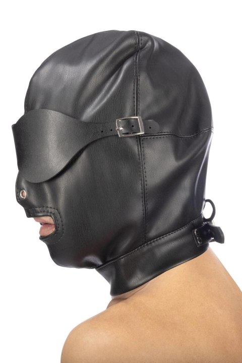 Spandeksowa maska BDSM z odkrytymi ustami Fetish Tentation