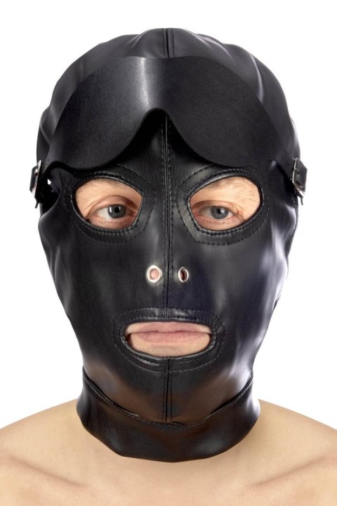 Spandeksowa maska BDSM z odkrytymi ustami Fetish Tentation