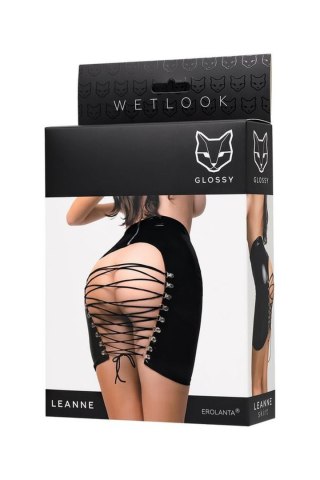 Spódnica Wetlook Leanne Glossy czarna M