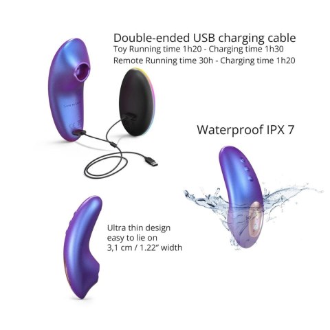 Wibrator mini Dreamer Love to Love Iridescent Night z pilotem