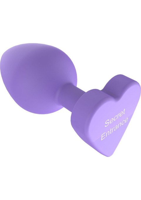 Korek analny silikonowy Secret Entrance ToyJoy fioletowy 8.5 cm