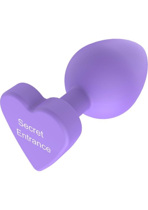 Korek analny silikonowy Secret Entrance ToyJoy fioletowy 8.5 cm