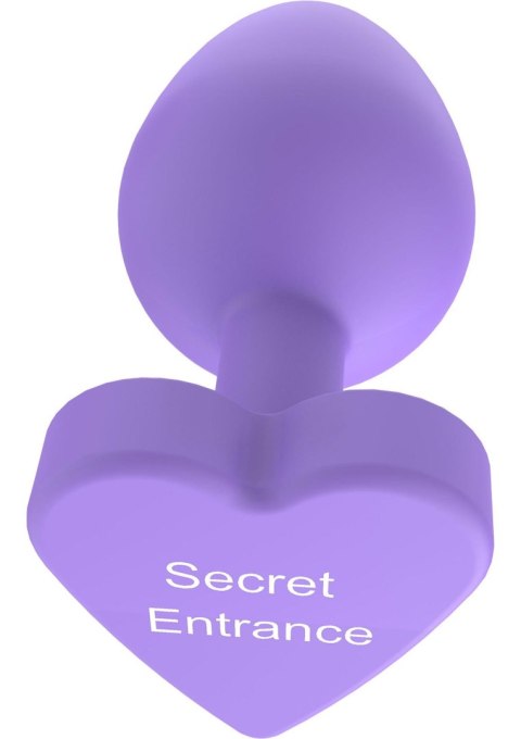 Korek analny silikonowy Secret Entrance ToyJoy fioletowy 8.5 cm