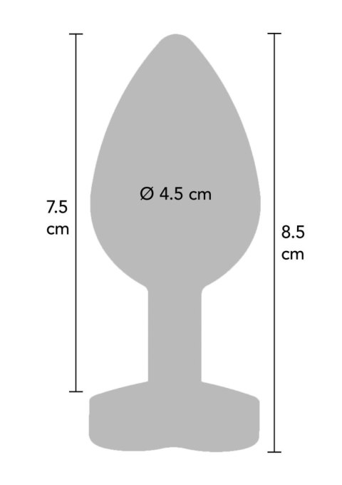 Korek analny silikonowy Secret Entrance ToyJoy fioletowy 8.5 cm