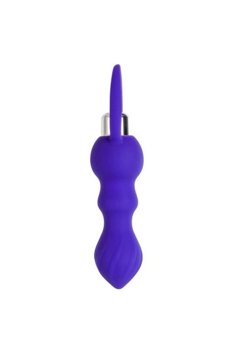 Korek analny wibrujący Curvy ToDo silikonowy fioletowy 14 cm