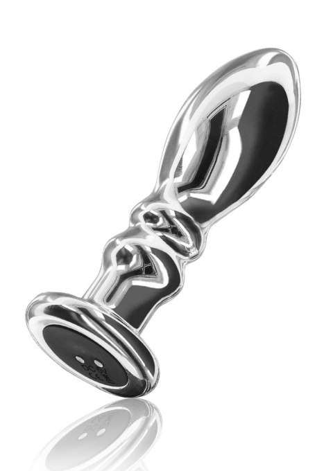 Korek analny wibrujący ToyJoy srebrny stal nierdzewna USB