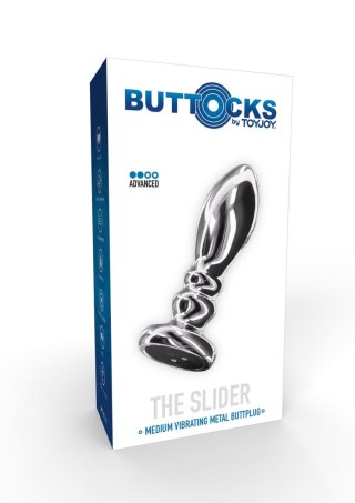 Korek analny wibrujący ToyJoy srebrny stal nierdzewna USB