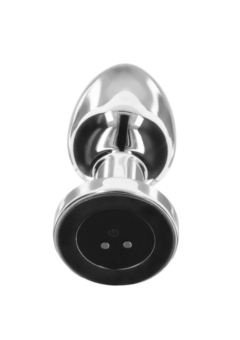 Korek analny wibrujący ToyJoy stalowy srebrny USB