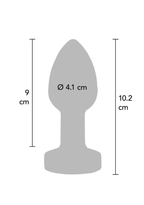 Korek analny wibrujący ToyJoy stalowy srebrny USB