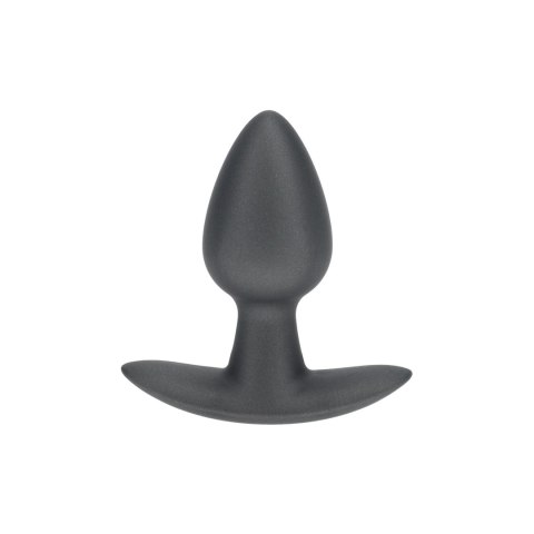Mały korek analny silikonowy Ouch! metaliczny 6,5 cm